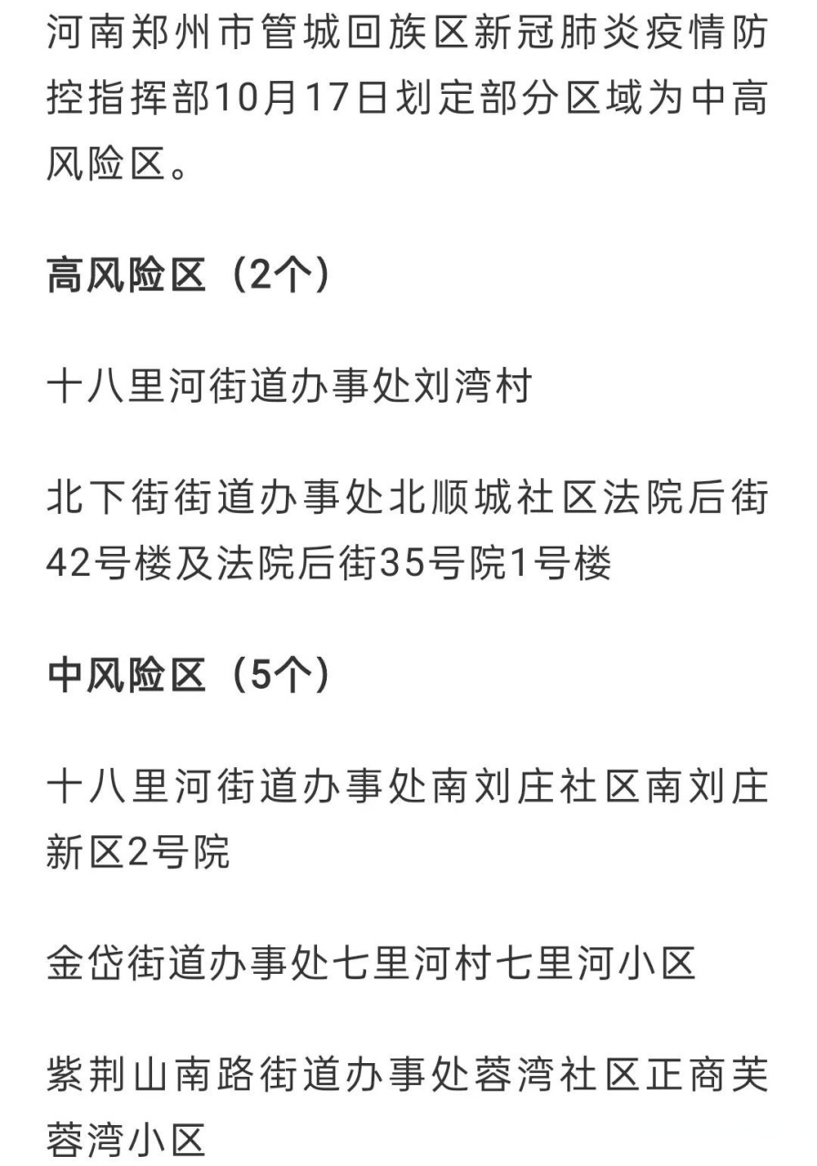 【郑州一地调为高风险,郑州高峰期几点到几点区域】