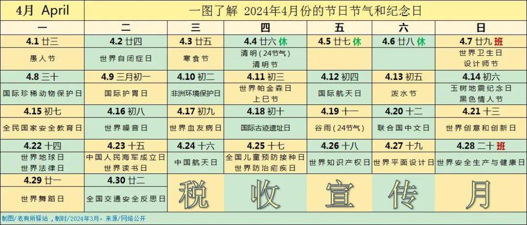 24年清明节是几月几日（24年清明节放假时间）