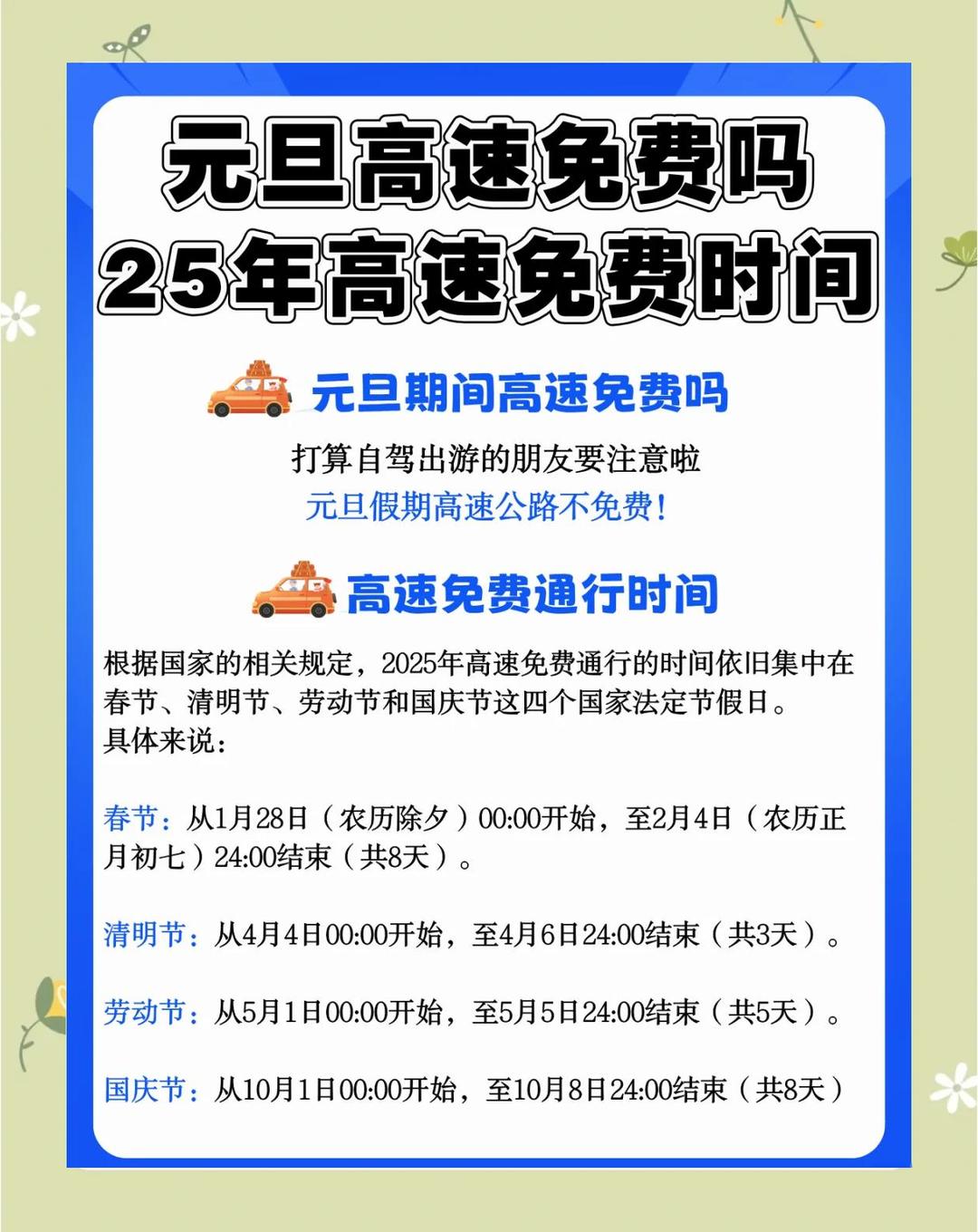 【2022年五一高速免费时间,五一高速路免费的时间2026】